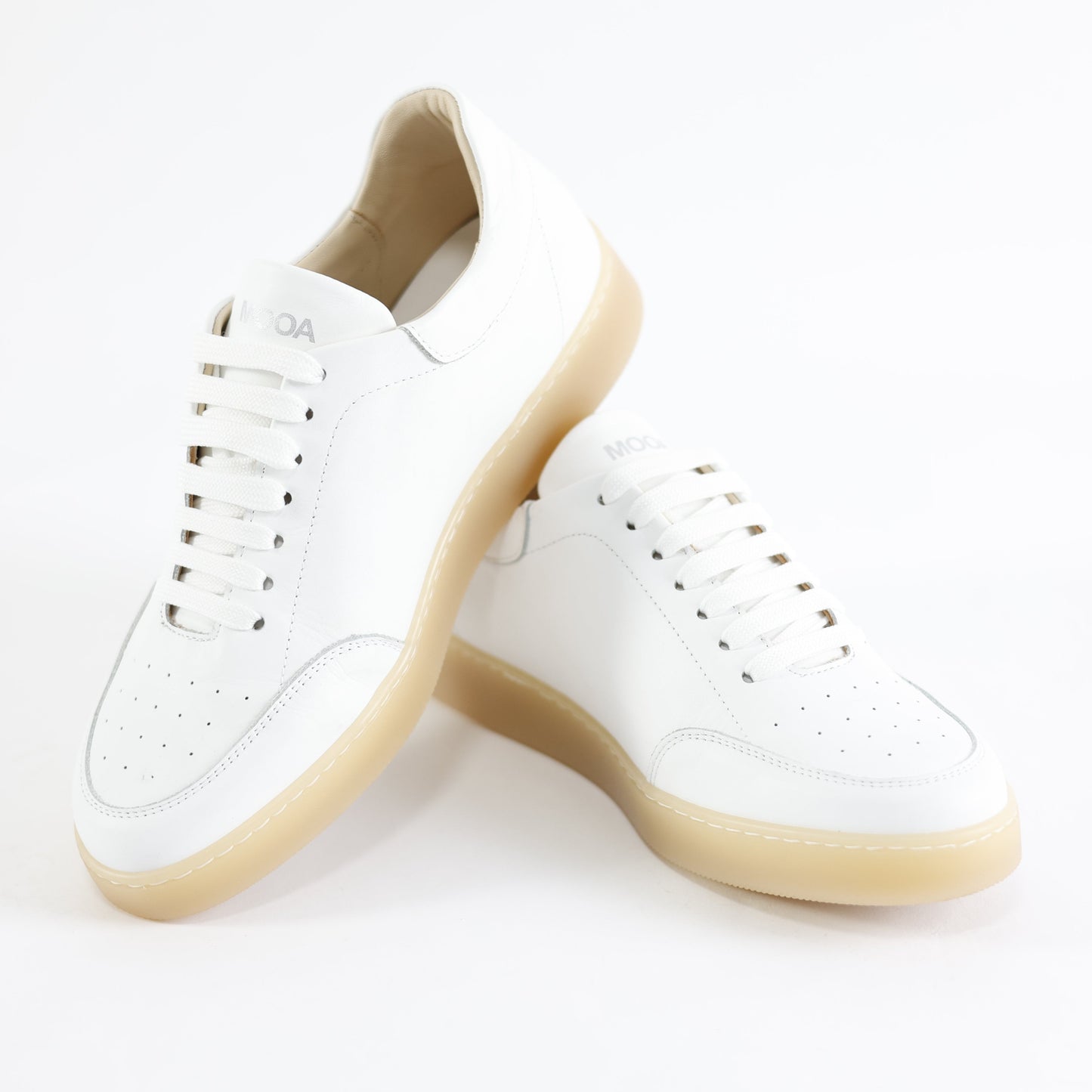 Scarpa Casual Boston Bianco Pelle Nappa