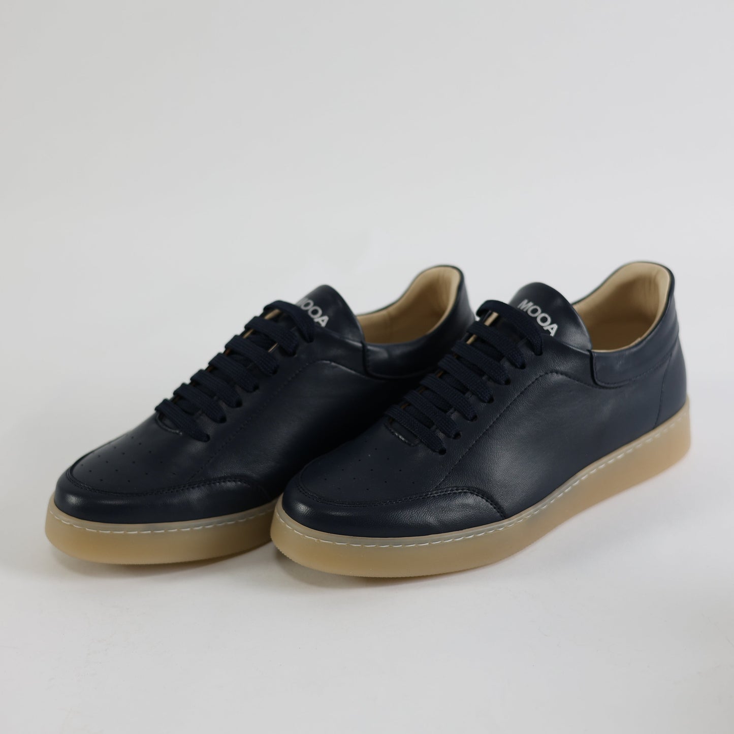 Scarpa Casual Boston Blu Pelle Nappa