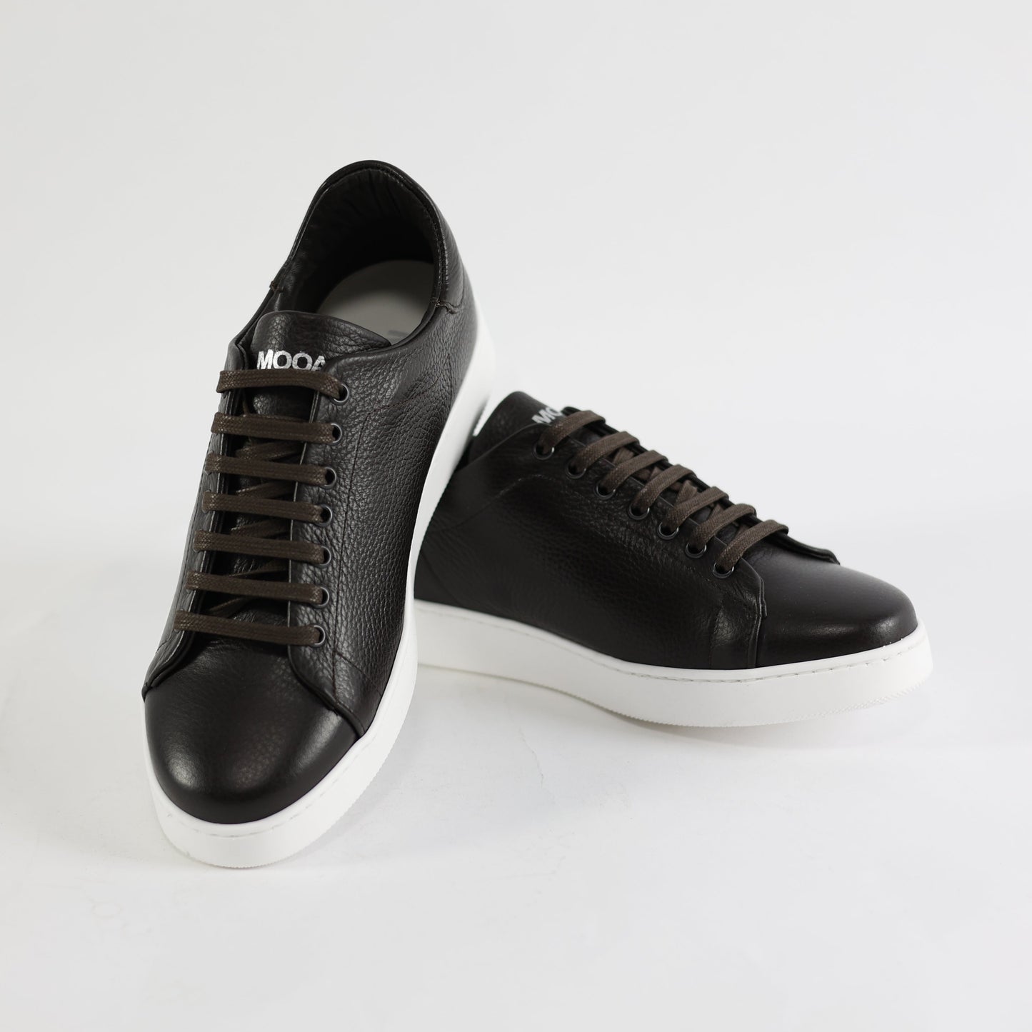 Scarpa Casual Homer Marrone/Bianco Pelle