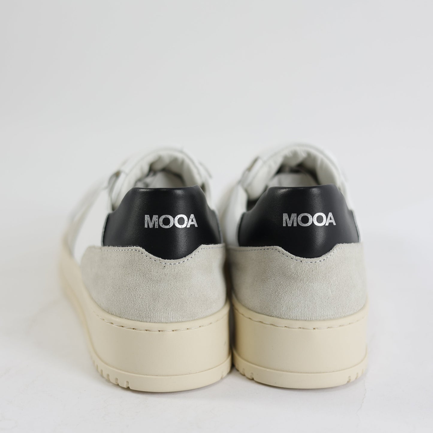 Scarpa Snearkers Miami Bianco/Nero Pelle/Camoscio