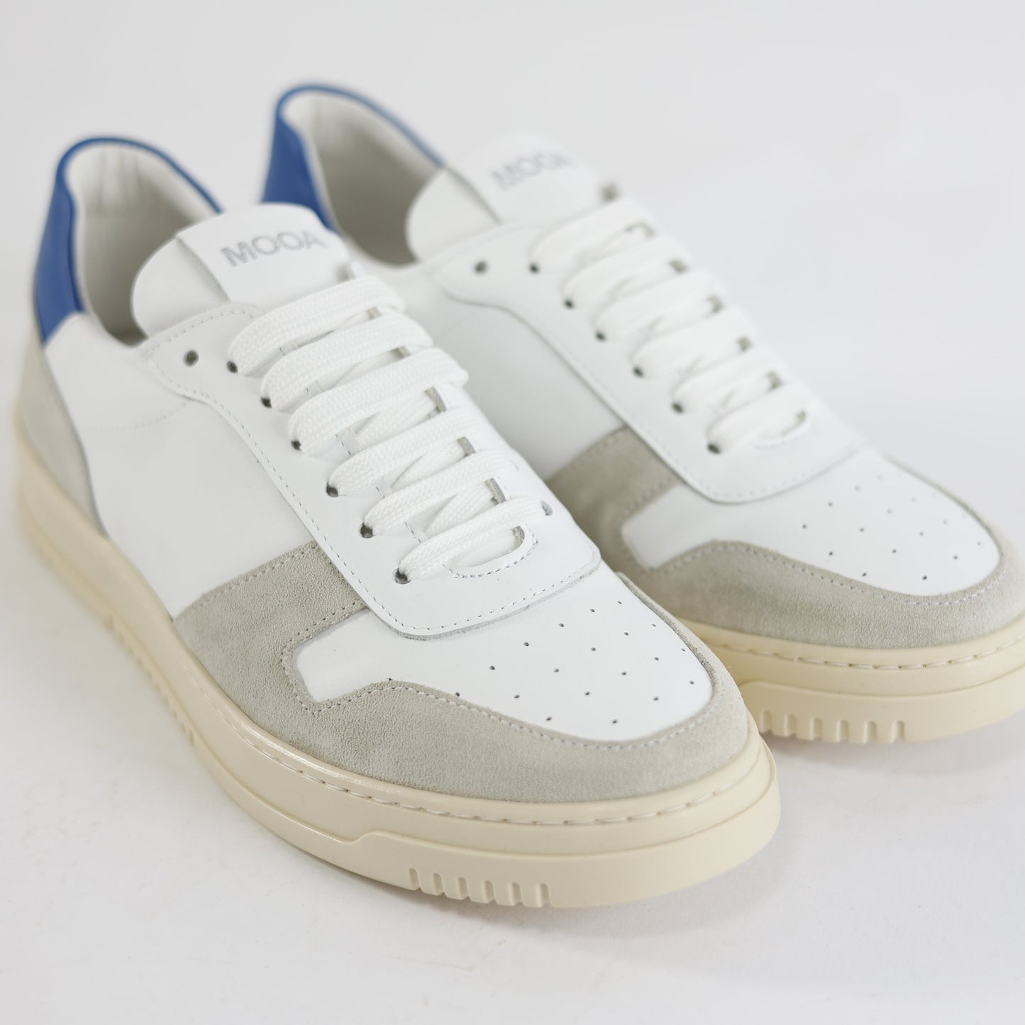 Scarpa Snearkers Miami Bianco/Blu Pelle/Camoscio