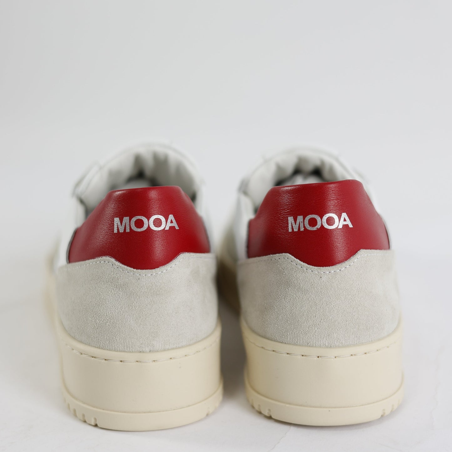 Scarpa Snearkers Miami Bianco/Rosso Pelle/Camoscio