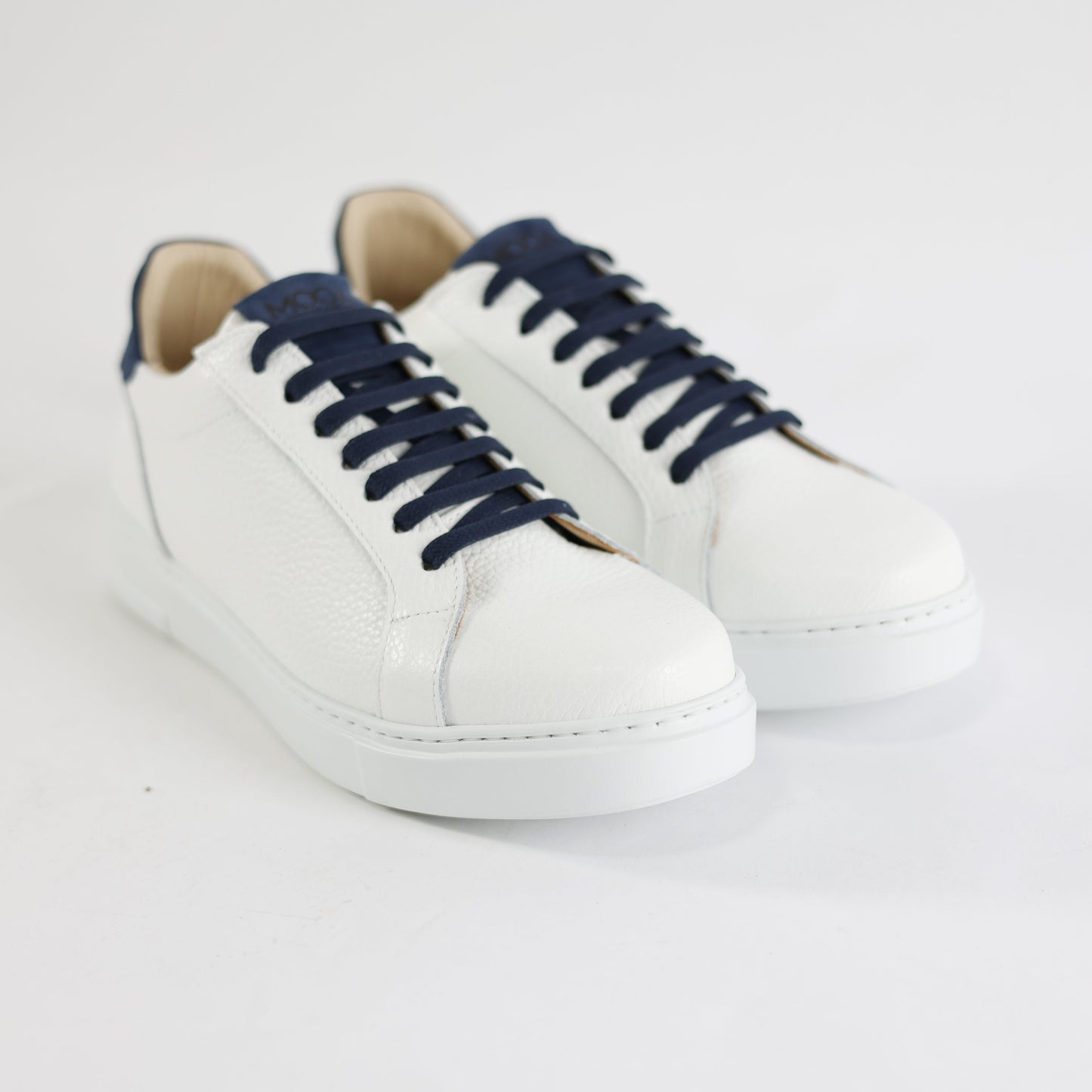 Scarpa Casual Nevada Blu/Bianco Pelle/Camoscio