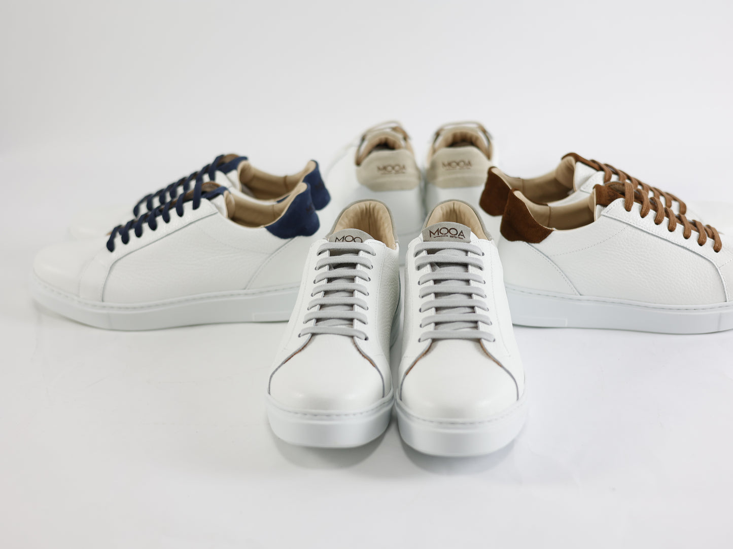 Scarpa Casual Nevada Blu/Bianco Pelle/Camoscio