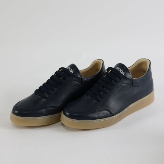 Scarpa Casual Boston Blu Pelle Nappa