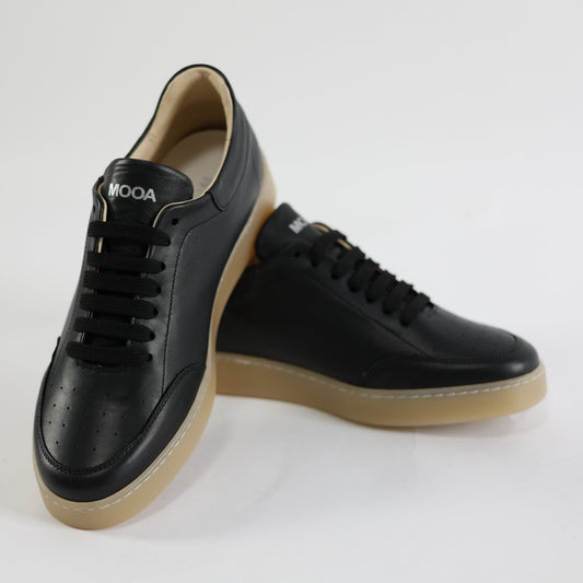 Scarpa Casual Boston Nera Pelle Nappa