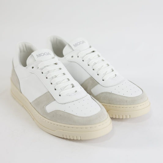 Scarpa Snearkers Miami Bianco Pelle/Camoscio