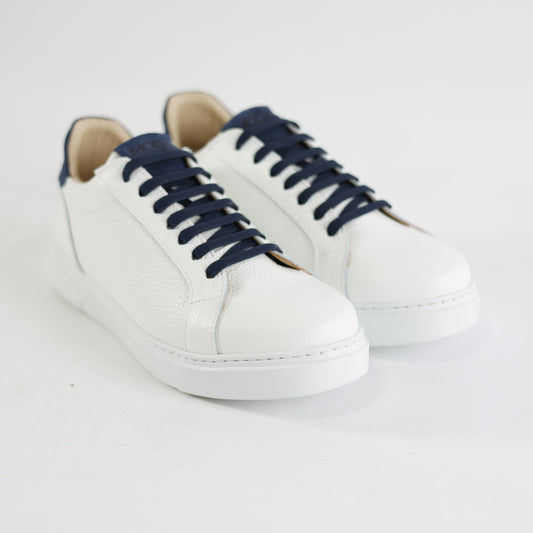 Scarpa Casual Nevada Blu/Bianco Pelle/Camoscio