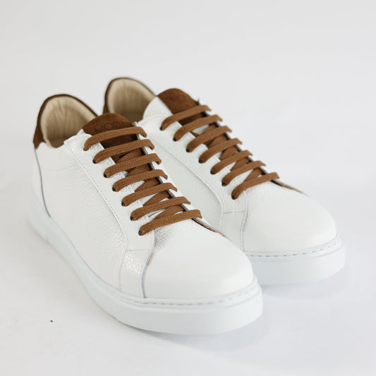 Scarpa Casual Nevada Marrone/Bianco Pelle/Camoscio