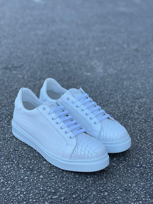 Scarpa Casual Oregon /vitello bianco anaconda