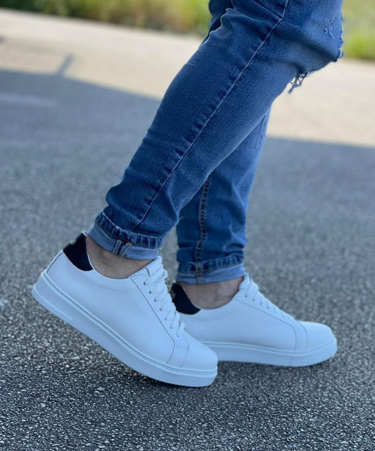Scarpa Snearkers Dallas Bianco Pelle